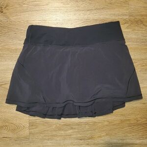 Lululemon Black Tennis Skirt Circuit Breaker Size 4